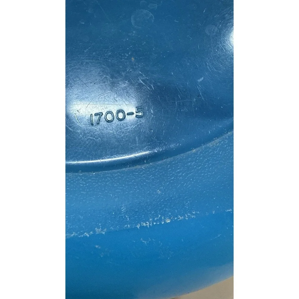 Tupperware Salad On the Go Bowl 2 Piece Set Blue #1700-5 No Utensil/Dressing Cup